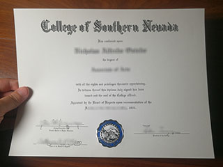 Order College of Southern Nevada diploma, fake CSN degree in 2023