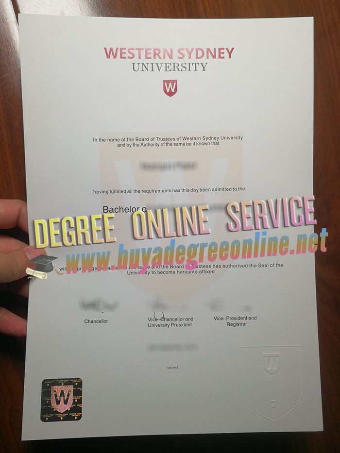 Western Sydney University degree