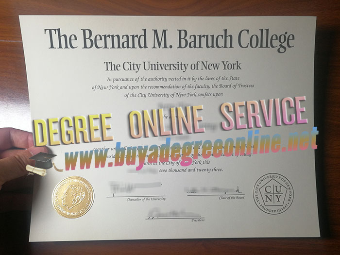 I want to buy a Bernard M. Baruch College degree in 2023