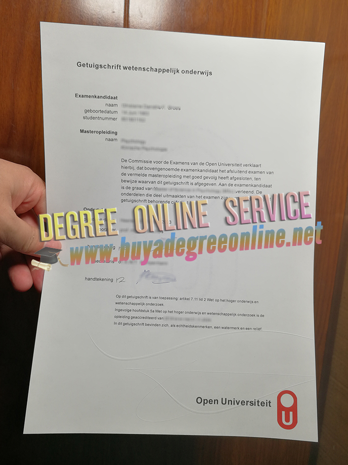 Open Universiteit Nederland diploma