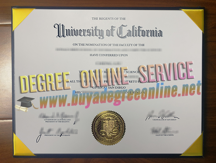 University of California San Diego diploma