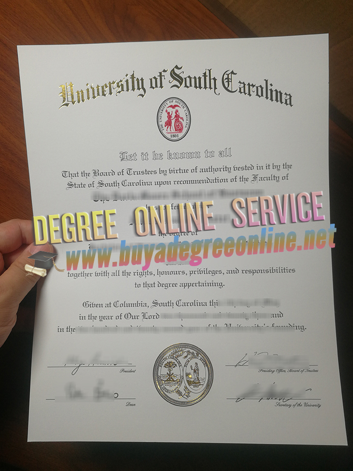 University of South Carolina diploma