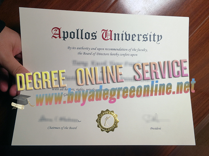  Apollos University diploma