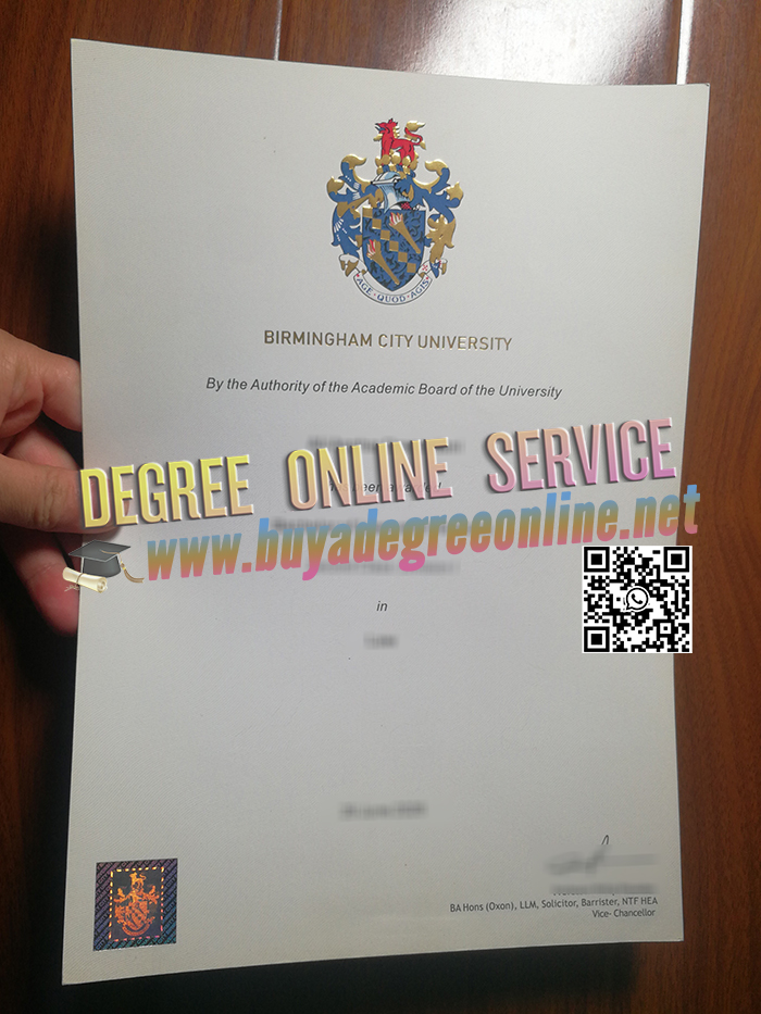 Birmingham City University diploma