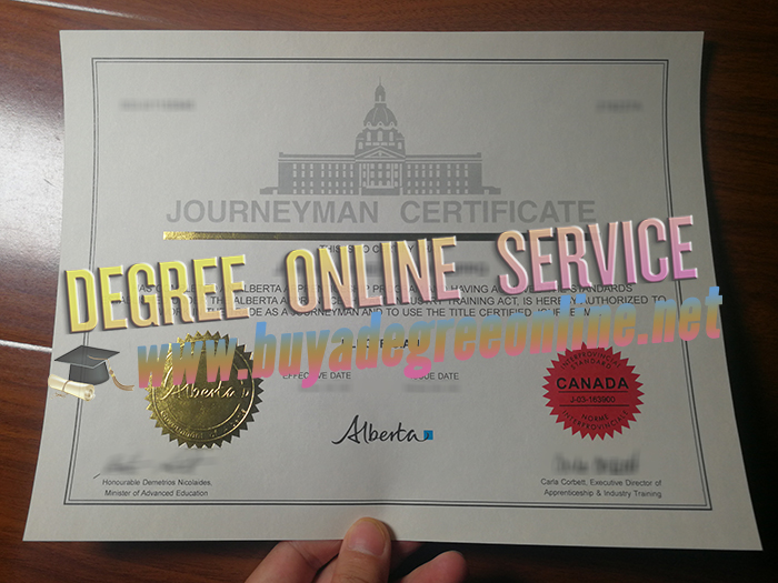 Alberta Journeyman Certificate