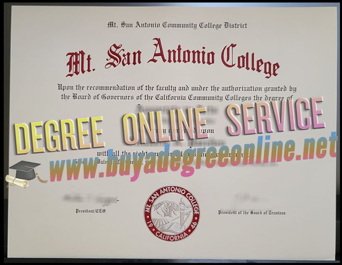 Mt. San Antonio College diploma