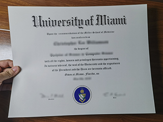 Where to obtain a realistic University of Miami degree certificate