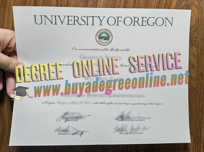 University of Oregon diploma