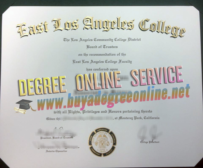 East Los Angeles College diploma