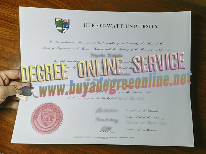 Heriot-Watt University diploma