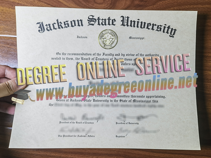 Jackson State University diploma
