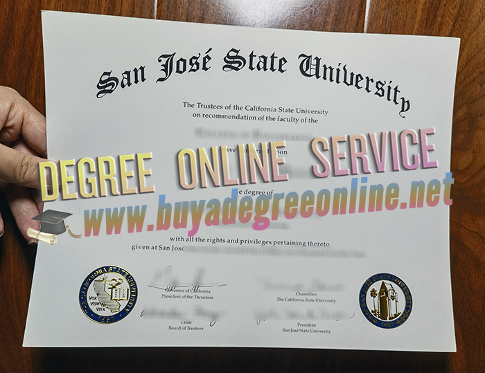 San Jose State University diploma