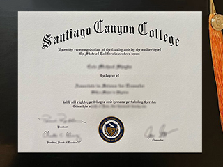 I would like to get a fake Santiago Canyon College diploma online