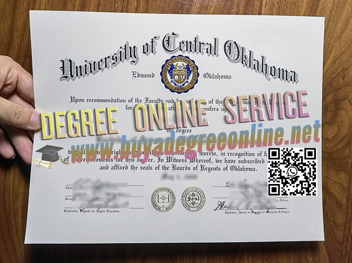 University of Central Oklahoma diploma