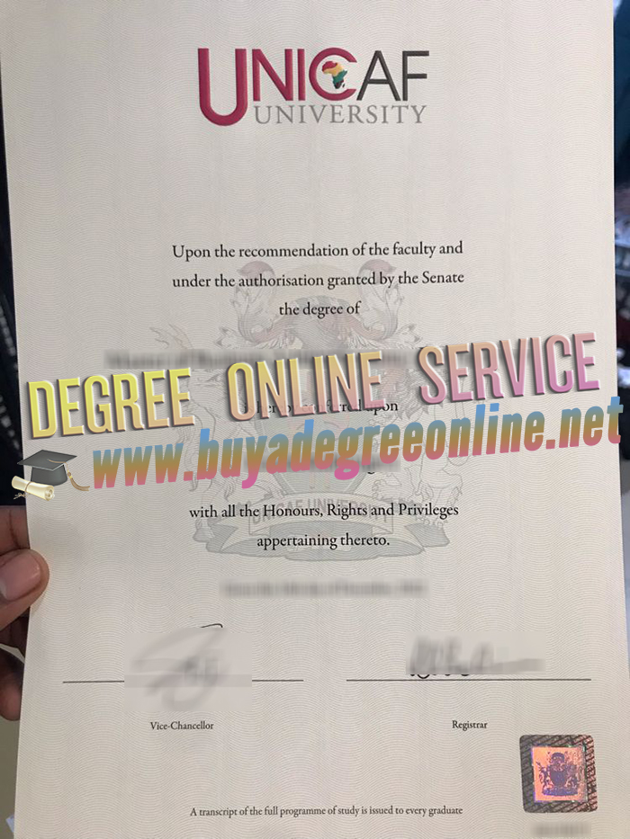 UNICAF University diploma