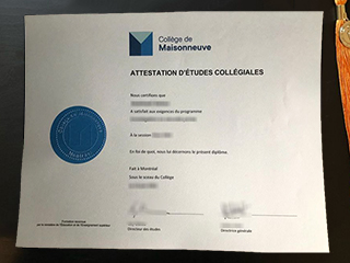 Where to obtain a Collège de Maisonneuve degree certificate online