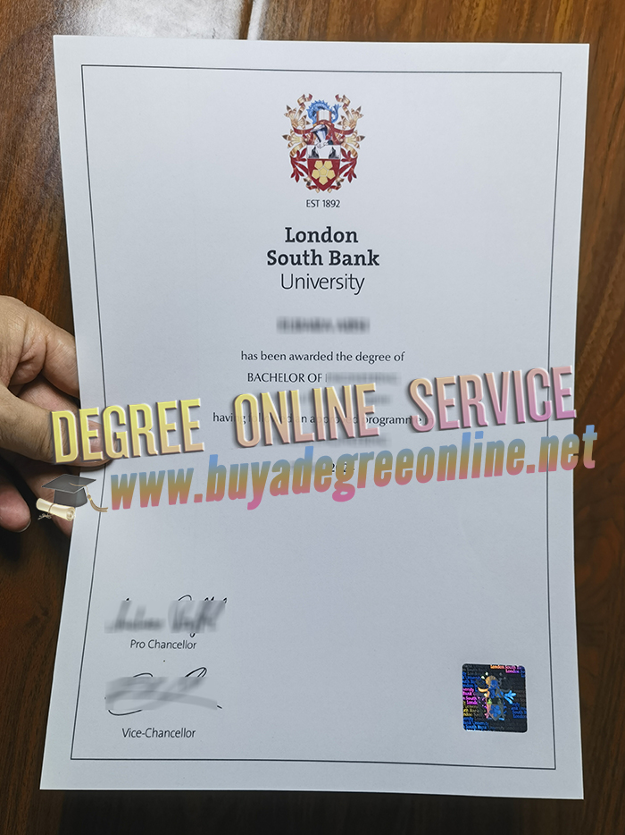 London South Bank University diploma