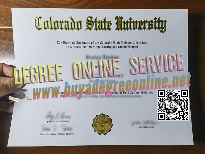 Colorado State University diploma