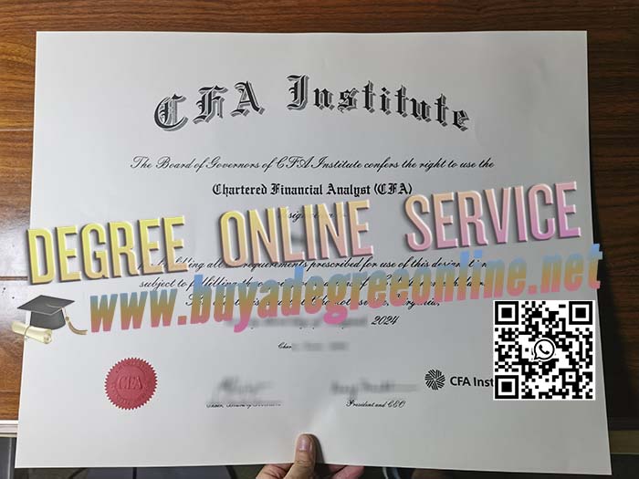 CFA certificate