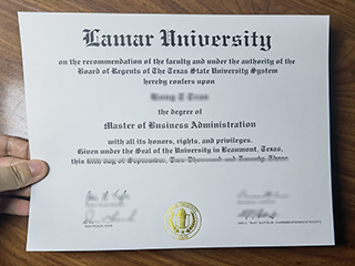 I would like to order a Lamar University MBA degree in 2023