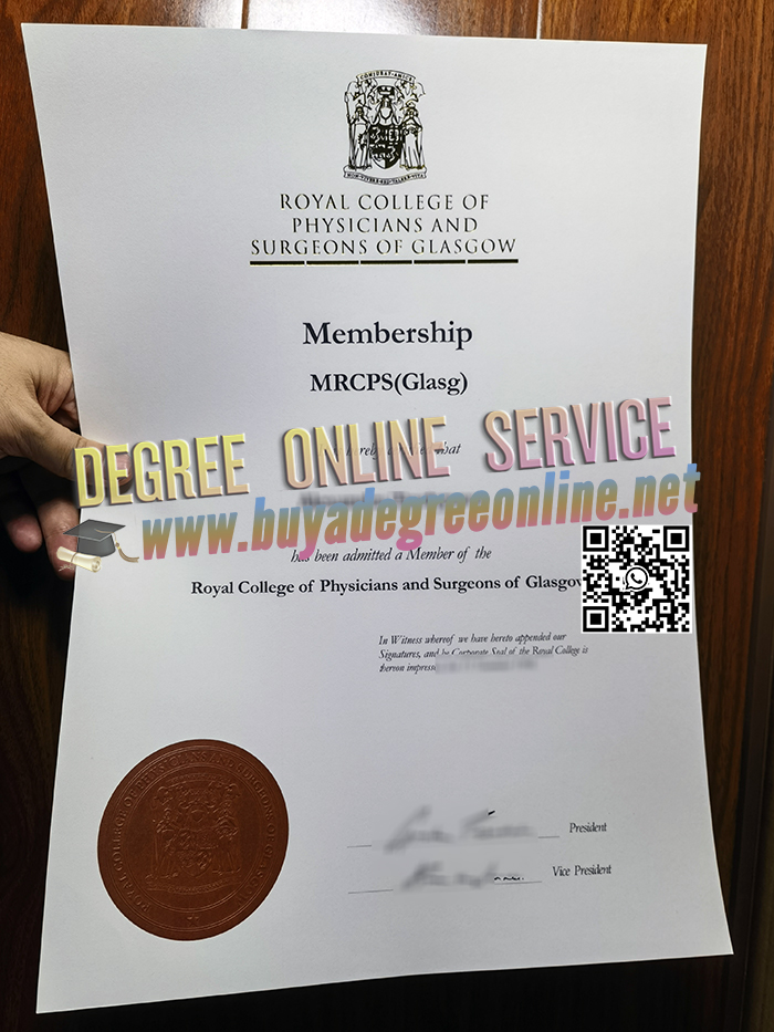 MRCPS certificate