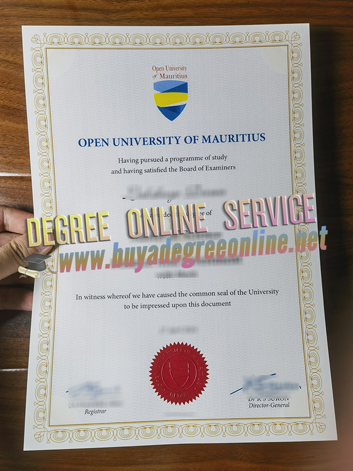 Open University of Mauritius diploma