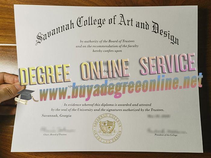 Savannah College of Art and Design degree