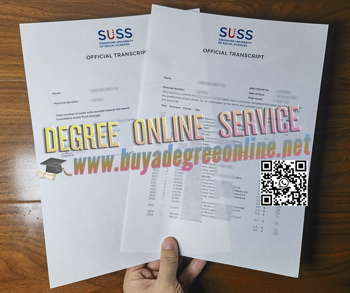 Singapore University of Social Sciences transcript