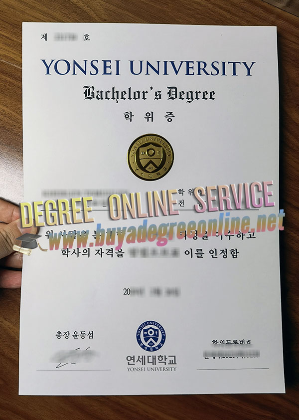 Yonsei University bachelor degree