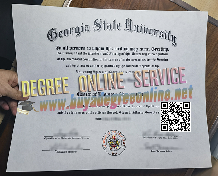 Georgia State University diploma