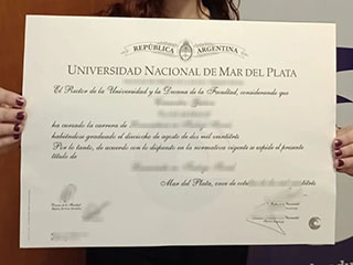 I would like to order a National University of Mar del Plata diploma online