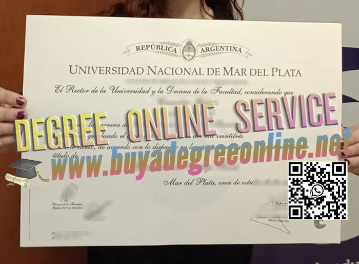 National University of Mar del Plata diploma