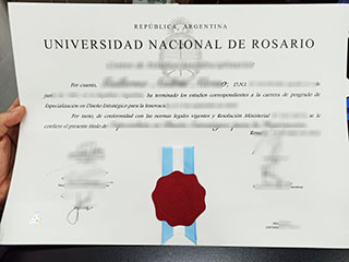 I would like to order a National University of Rosario diploma