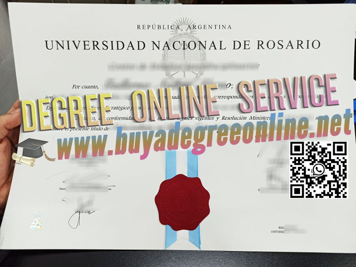 National University of Rosario diploma