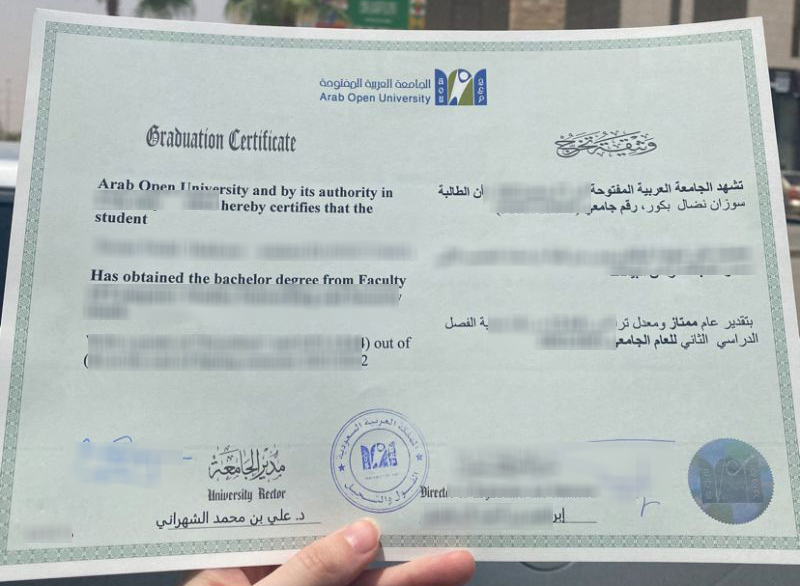 How much to get a fake Arab Open University diploma in the UAE