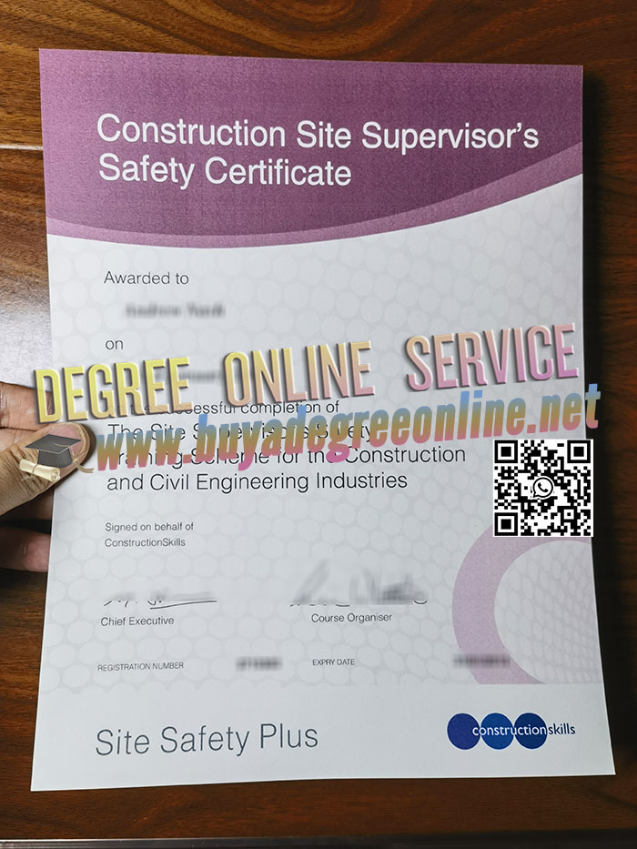 Construction Site Supervisor's Safety Certificate