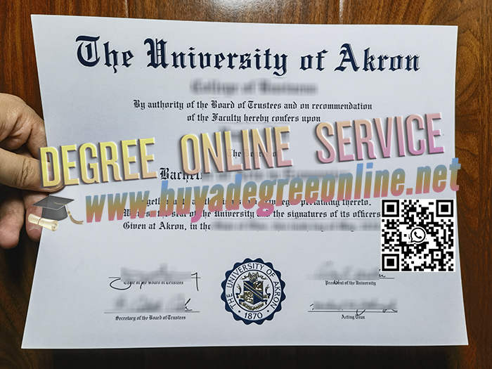 University of Akron diploma