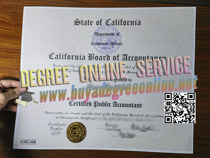 California CPA certificate