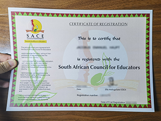 Buy SACE certificate, fake South African Council for Educators certificate